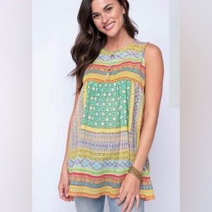 Ivy Jane Colorful Blouse NWT